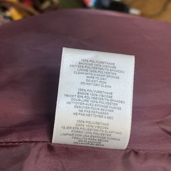 R. D Style Rhonda Maroon Faux Leather Moto Jacket - Picture 7 of 15